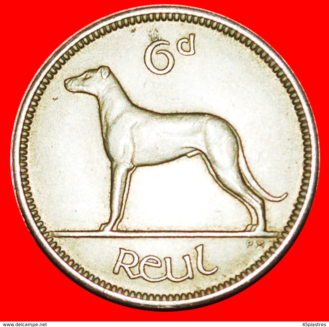 # IRISH WOLFHOUND: IRELAND ★ 6 PENCE 1955 EXCELLENT CONDITION! LOW START ★ NO RESERVE! - Irlanda