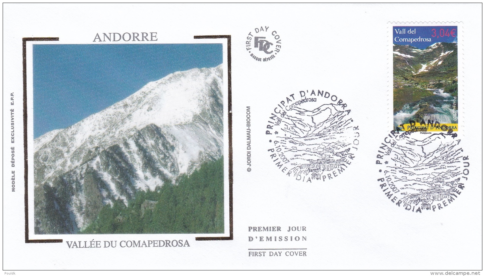 Andorra French FDC 2007 Vallee Du Comapedrosa (G89-49) - Briefe U. Dokumente