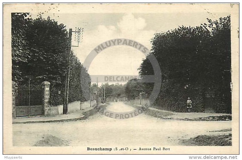 /! 5726 - CPA/CPSM  :  95 -  Beauchamp : Avenue Paul  Bert - Beauchamp