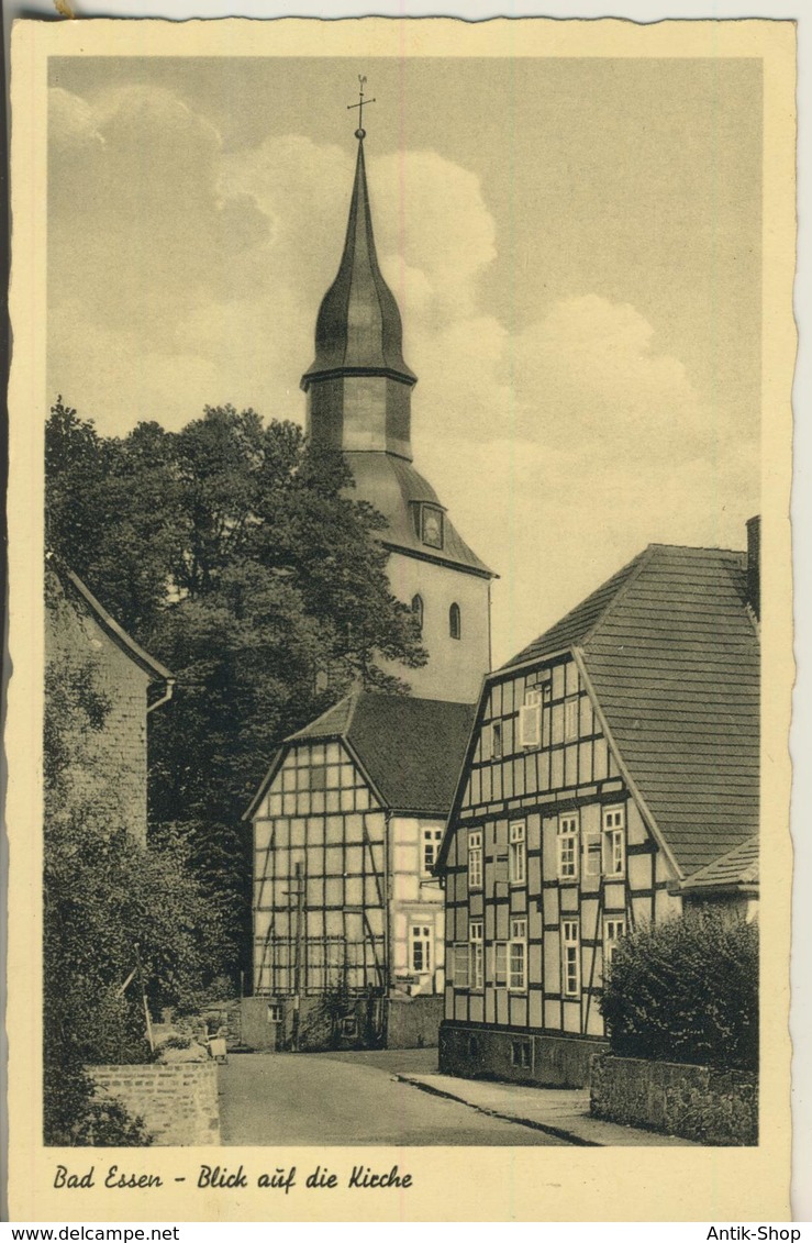 Bad Essen V. 1952  Blick Auf Die Kirche  (326) - Bad Essen