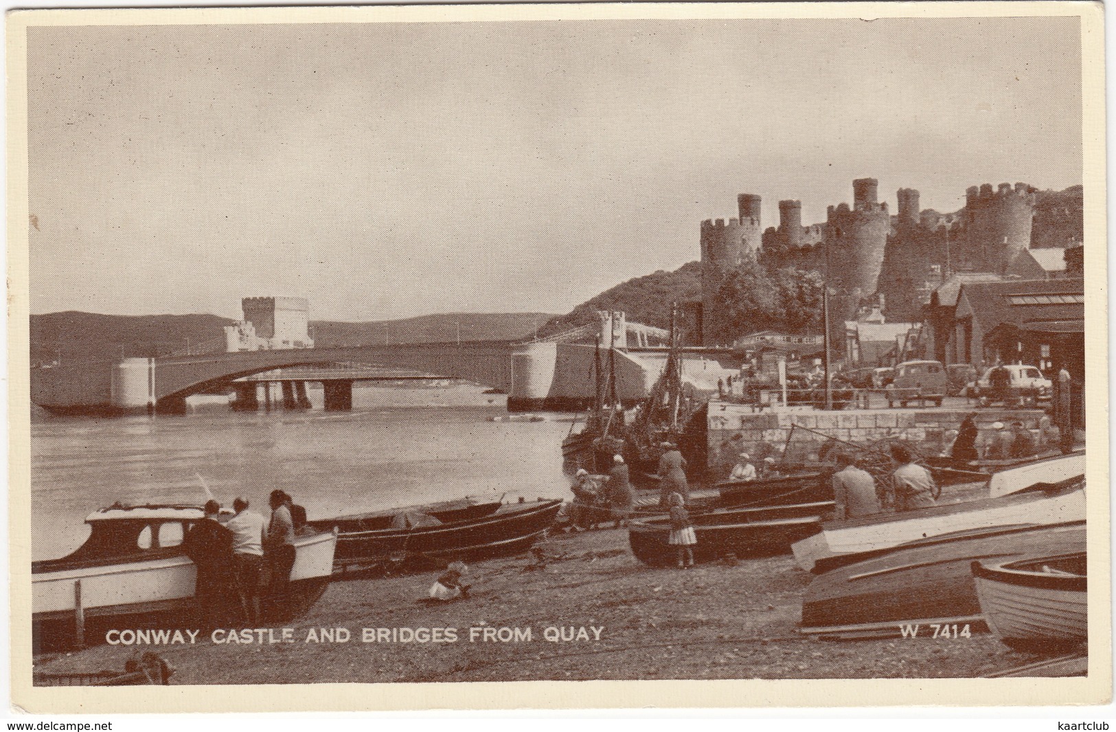 Conway Castle And Bridges From Quay   - (Wales) - Caernarvonshire
