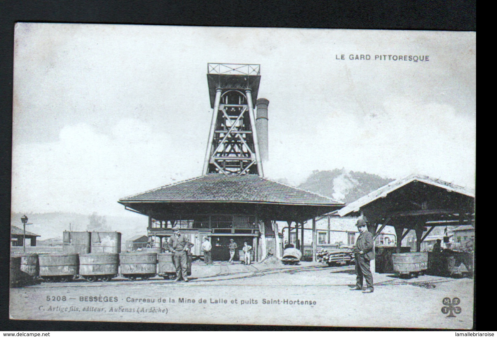 30, Besseges, Carreau De La Mine De Lalle Et Puits Saint Hortense - Bessèges