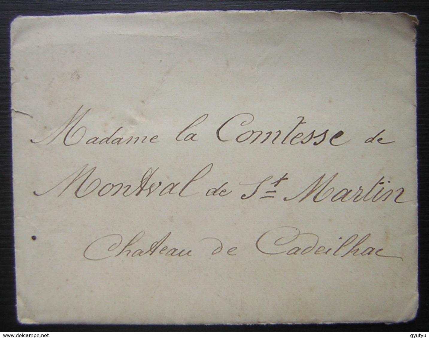 1905 Longue Lettre Pour La Comtesse De Montval De Saint Martin Au Château De Cadeilhac - Manuskripte