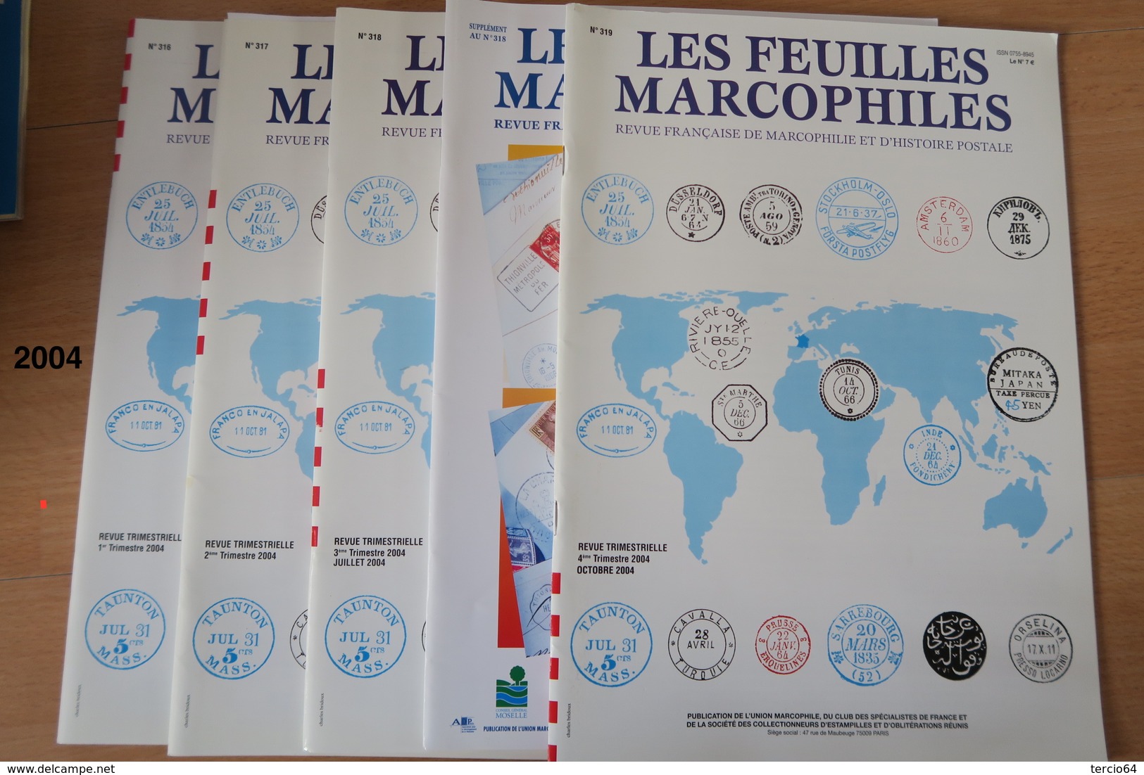 Feuilles Marcophiles Année 2004 + Marcophilex - French (from 1941)