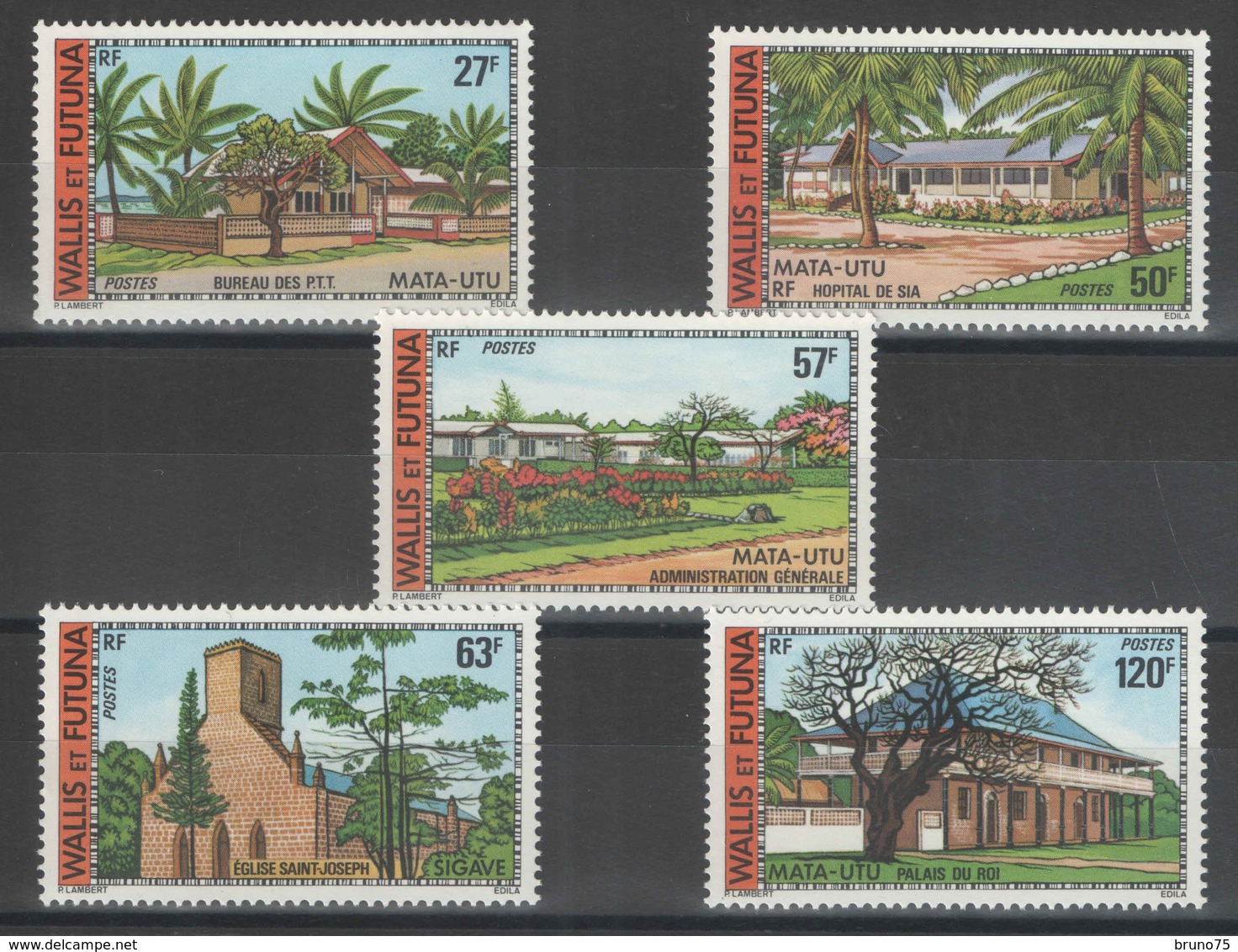 Wallis-et-Futuna - YT 203-207 ** - 1977 - Unused Stamps