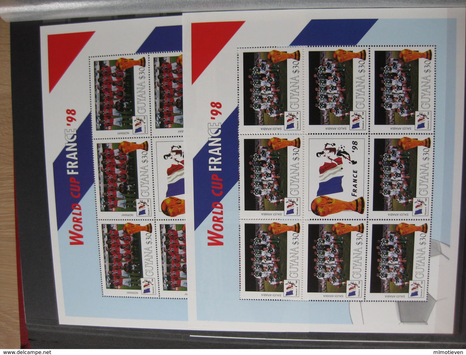 MSV-BK1-XXX MMA MINT ¤ FRANKRIJK FRANCE 1998 32 sheets in stockbook  ¤ FRANCE 98 COUPE DU MONDE - SOCCER - FUSSBAL -