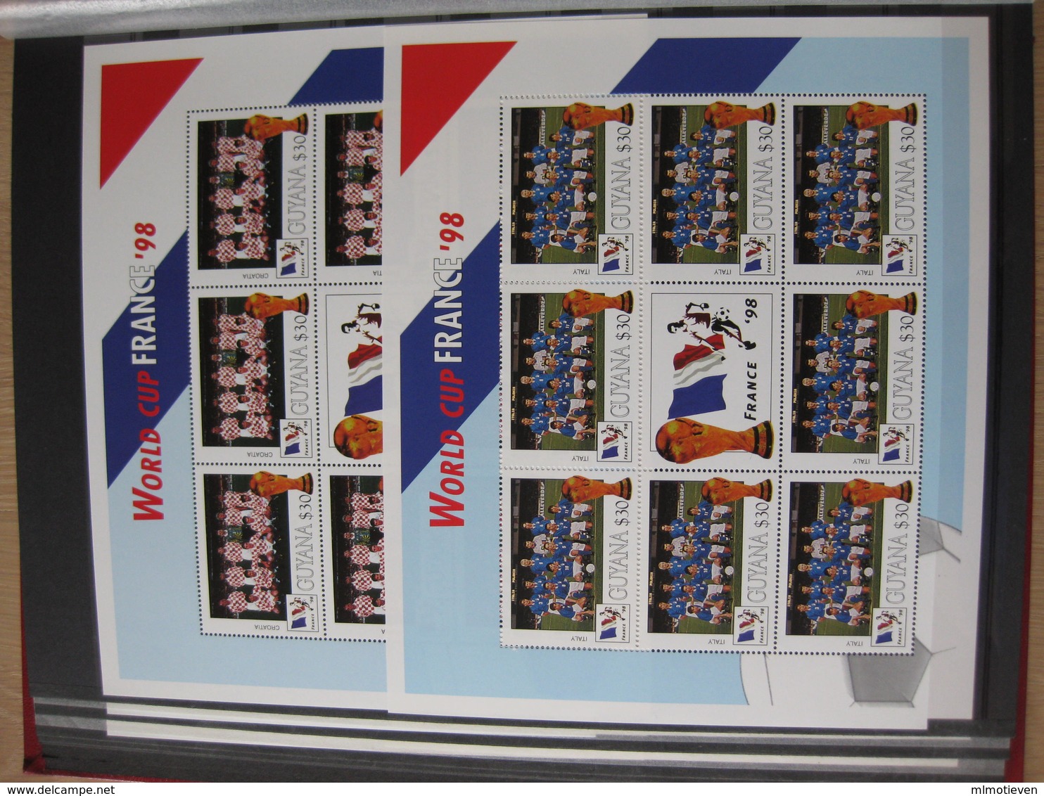 MSV-BK1-XXX MMA MINT ¤ FRANKRIJK FRANCE 1998 32 sheets in stockbook  ¤ FRANCE 98 COUPE DU MONDE - SOCCER - FUSSBAL -