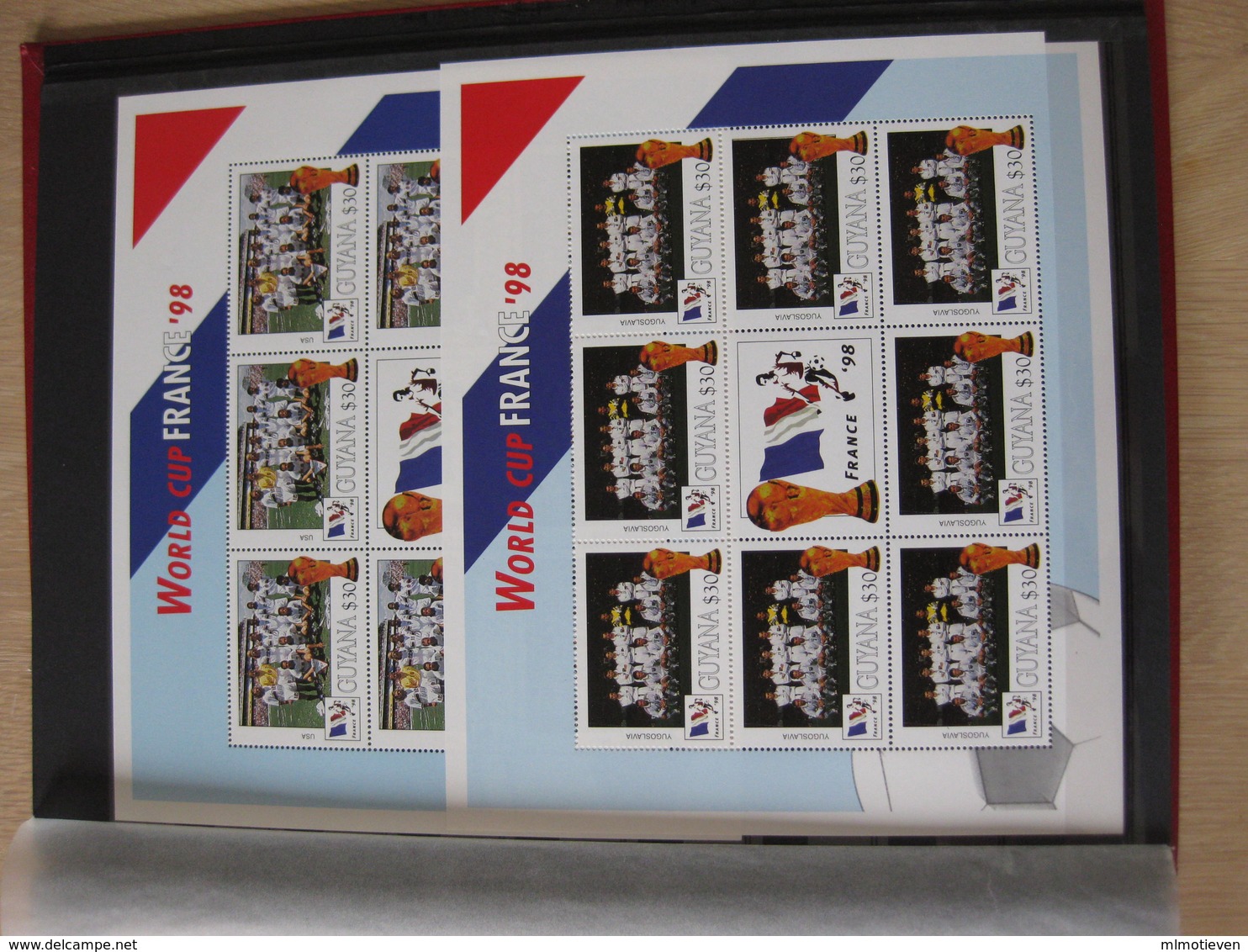 MSV-BK1-XXX MMA MINT ¤ FRANKRIJK FRANCE 1998 32 sheets in stockbook  ¤ FRANCE 98 COUPE DU MONDE - SOCCER - FUSSBAL -