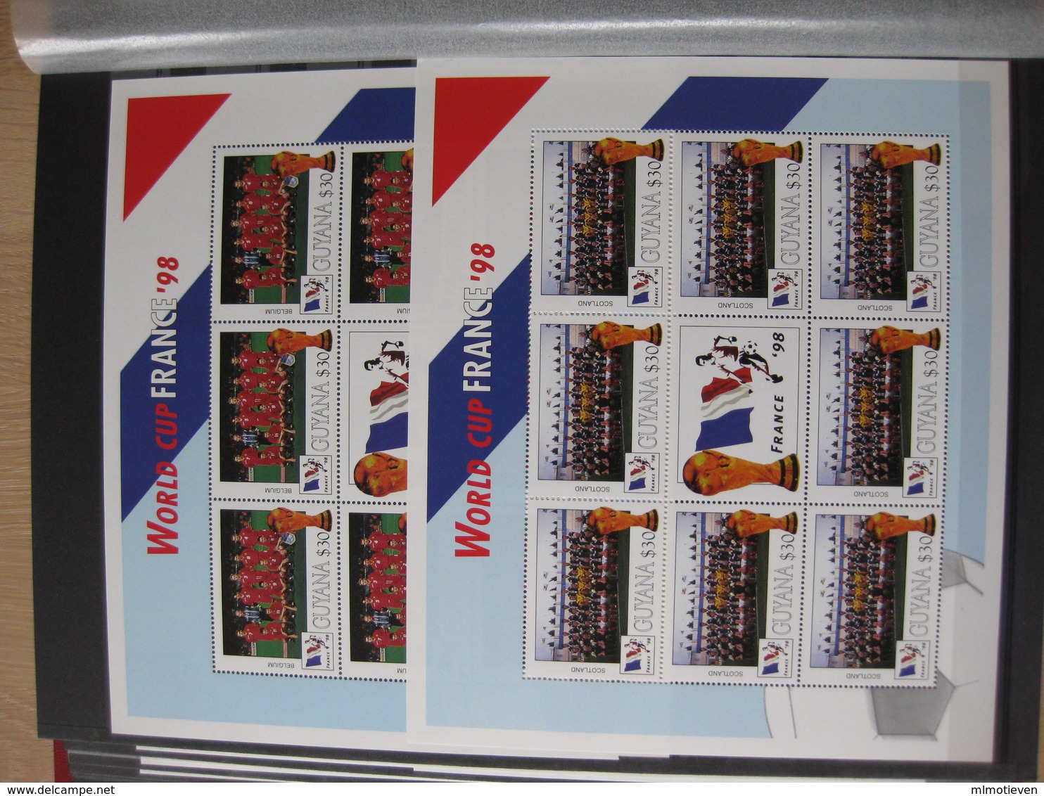 MSV-BK1-XXX MMA MINT ¤ FRANKRIJK FRANCE 1998 32 sheets in stockbook  ¤ FRANCE 98 COUPE DU MONDE - SOCCER - FUSSBAL -