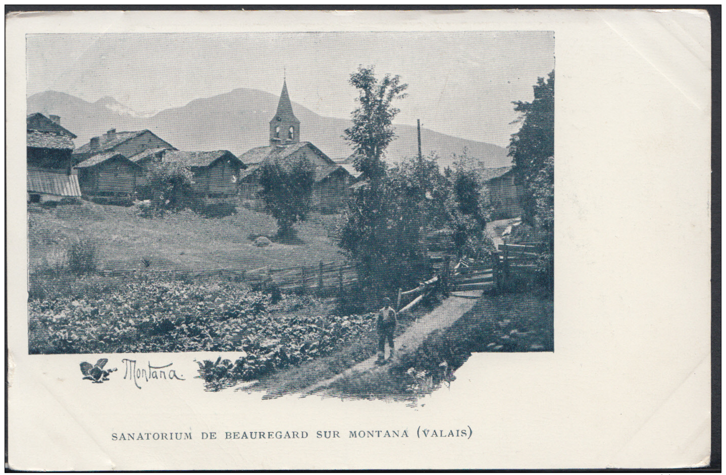 Switzerland Postcard - Sanatorium De Beauregard Sur Montana (Valais)   DC1599 - Other & Unclassified