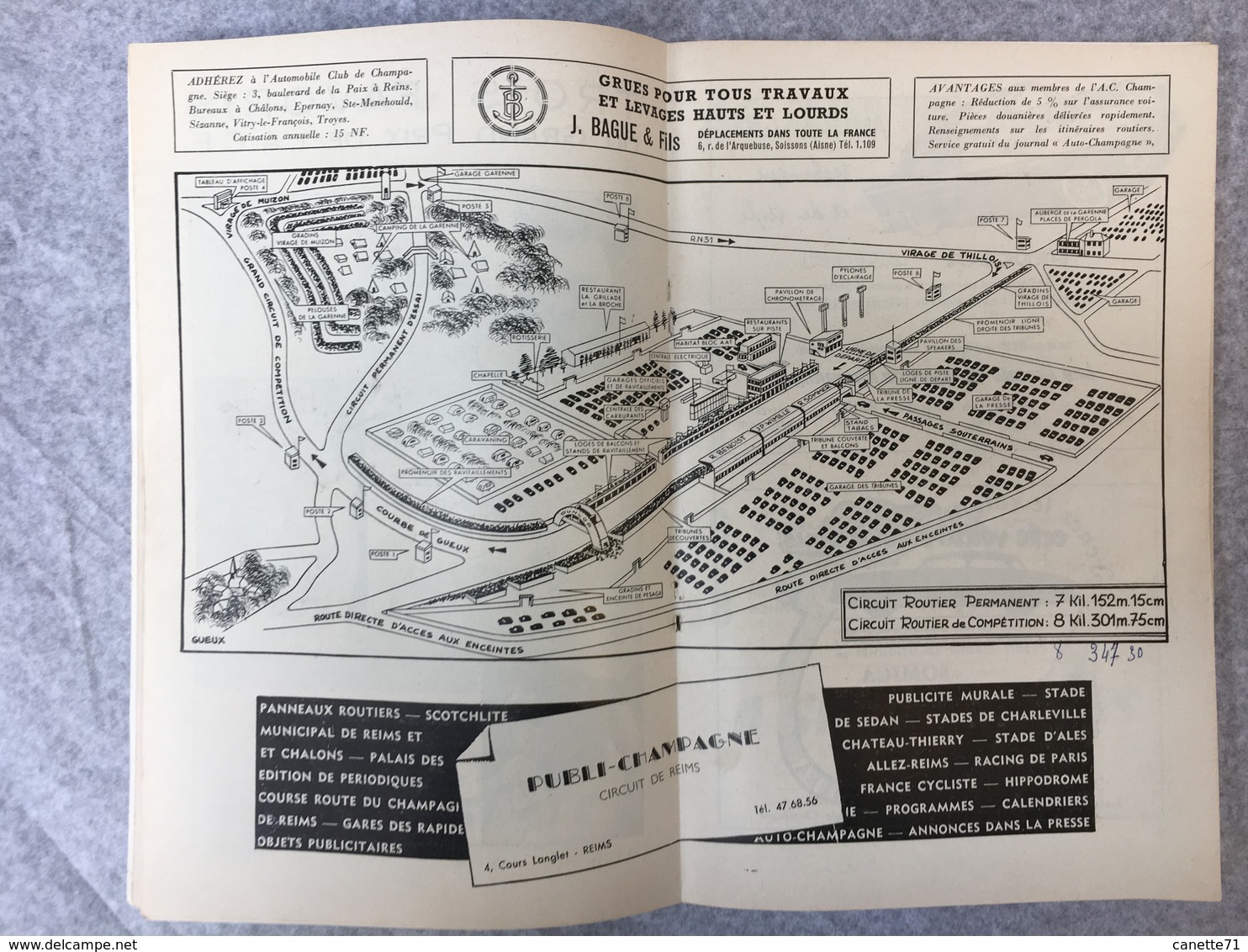 XLVIe Grand Prix De L'ACF Reims 3 Juillet 1960 Championnat Du Monde Des Conducteurs Voitures Course Formule 1 - Programmes