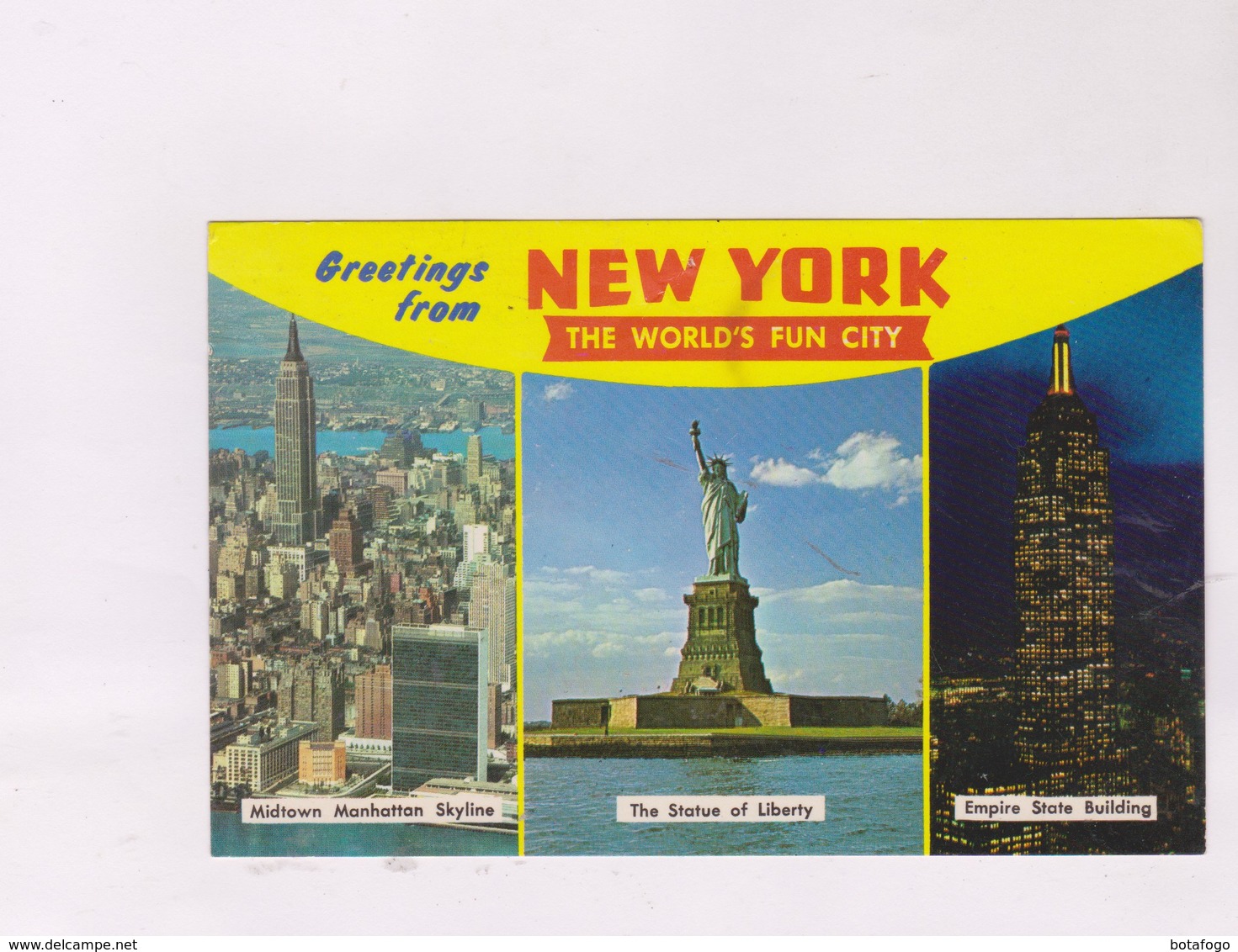 CPM GREETINGS FROM NEW YORK CITY (voir Timbre) - Multi-vues, Vues Panoramiques