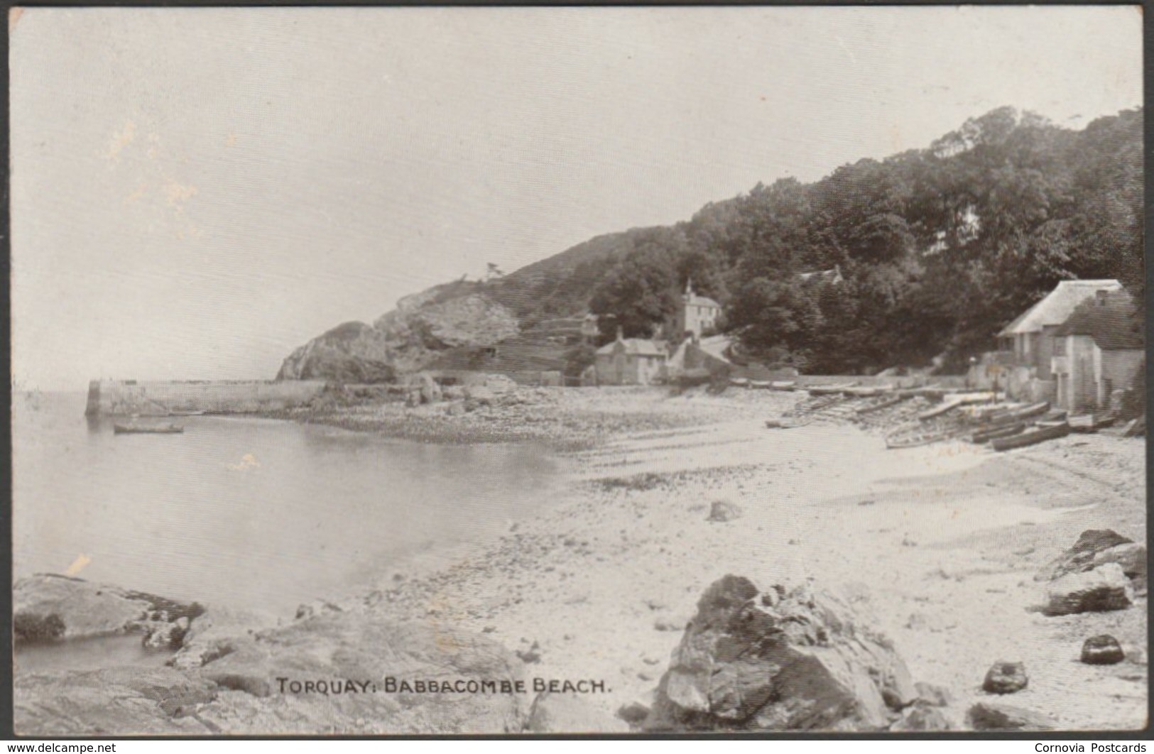 Babbacombe Beach, Torquay, Devon, C.1910 - Photochrom Postcard - Torquay