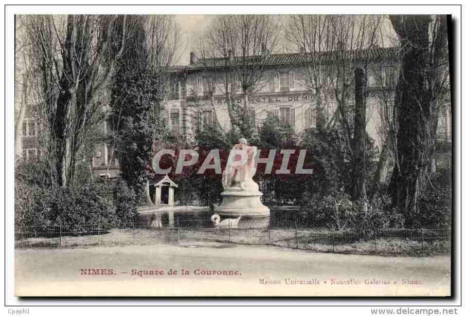 CPA Nimes Square De La Couronne - Nîmes