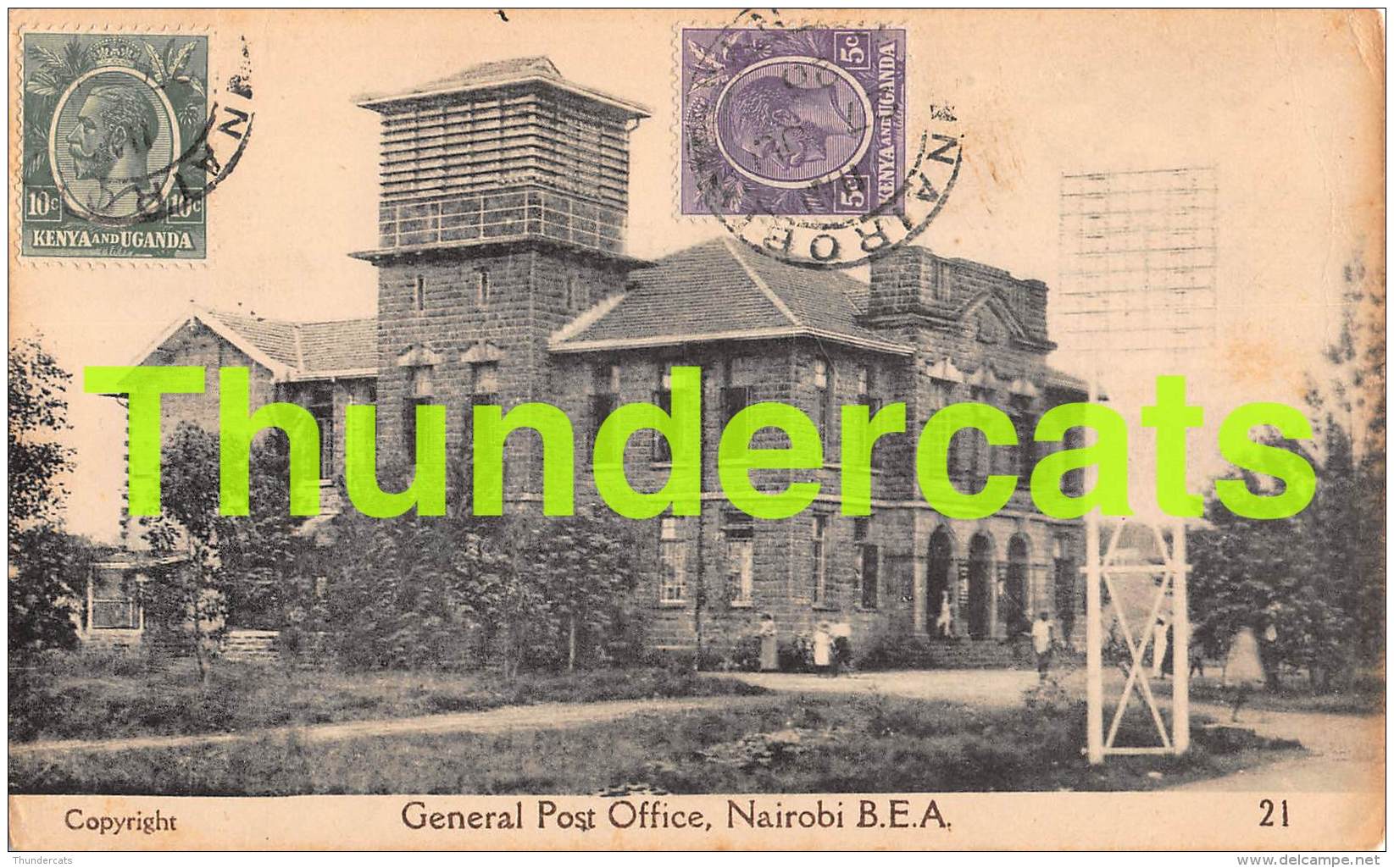 CPA KENIA KENYA  GENERAL POST OFFICE NAIROBI - Kenya