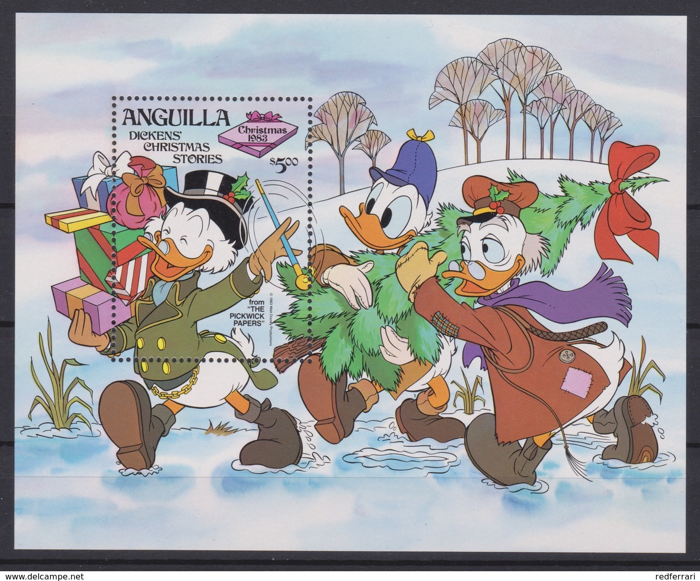 2075 Walt Disney Anguilla  ( DICKENS CHRISTMAS STORIES - CHRISTMAS 1983 ) - Anguilla (1968-...)