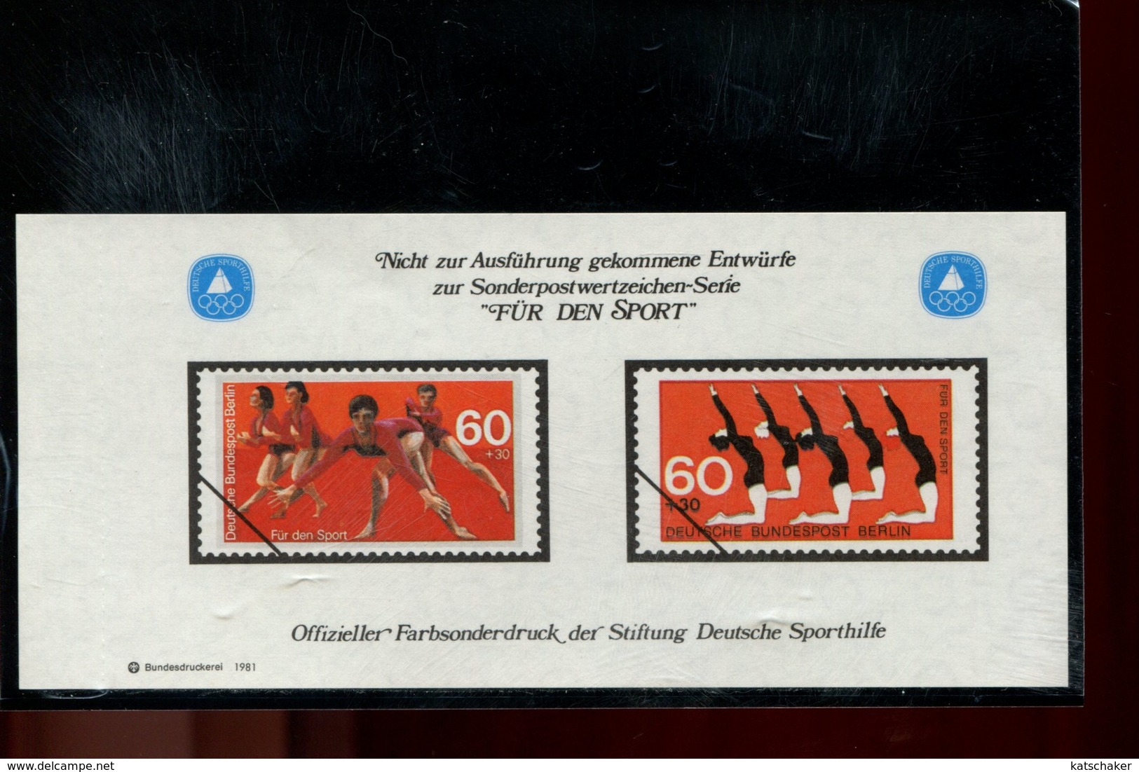 589783798 DUITSLAND 1981 FARBSONDERDRUCK  FUR DEN SPORT - Other & Unclassified