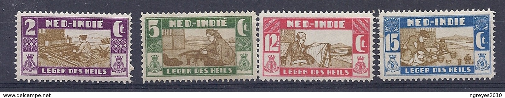 180030324  INDIA  HOLANDA  YVERT  Nº  165/8  MNH/MH - Netherlands Indies
