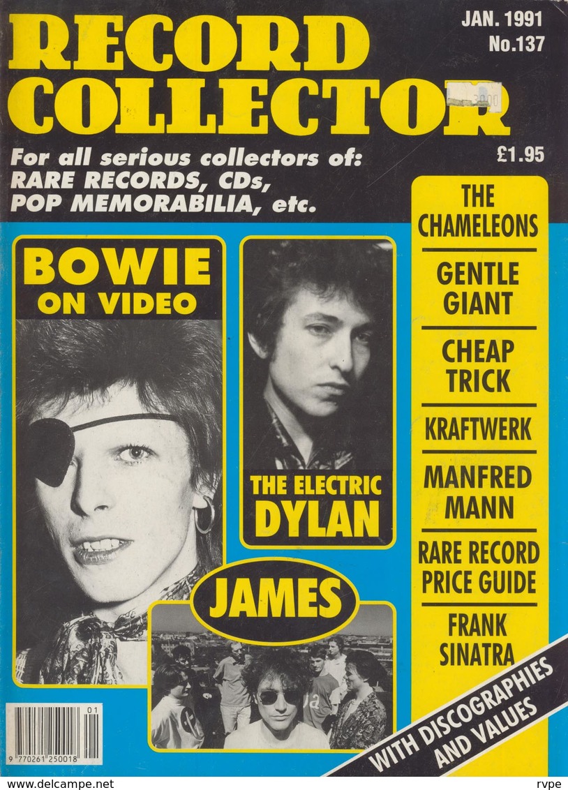 REVUE ANGLAISE RECORD COLLECTOR N° 137 De 1991   : BOWIE       ETC ........... - Objets Dérivés