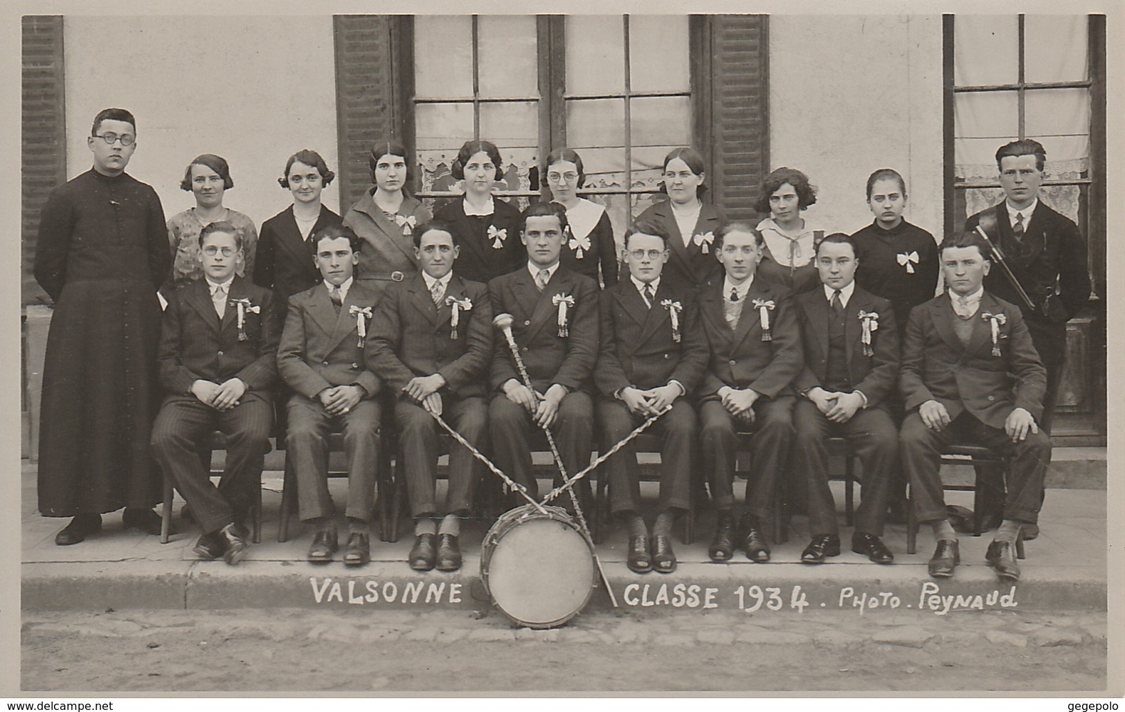 VALSONNE - Classe 1934       ( Carte-photo ) - Other & Unclassified