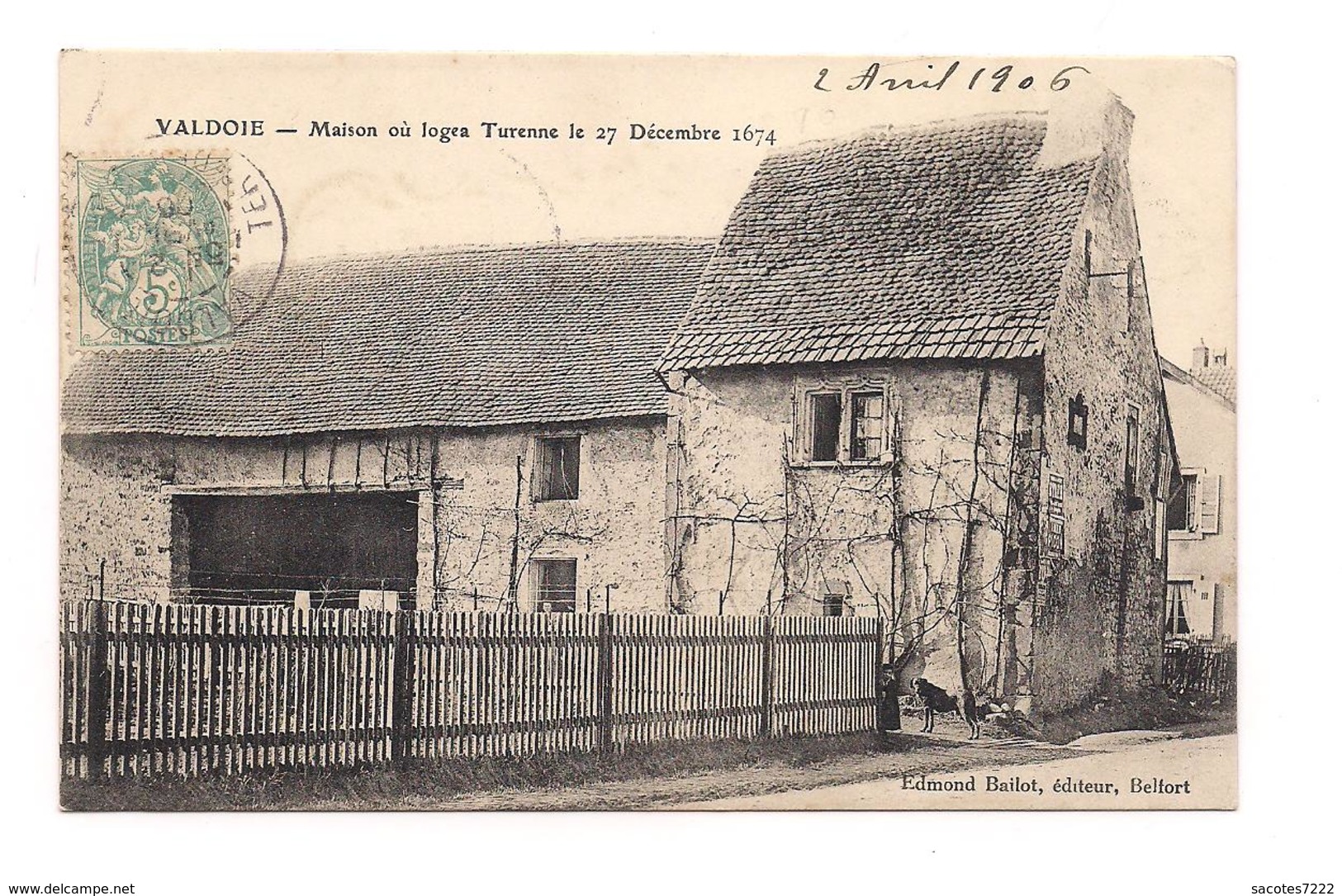 VALDOIE Maison Où Logea Turenne Décembre 1674 - Valdoie