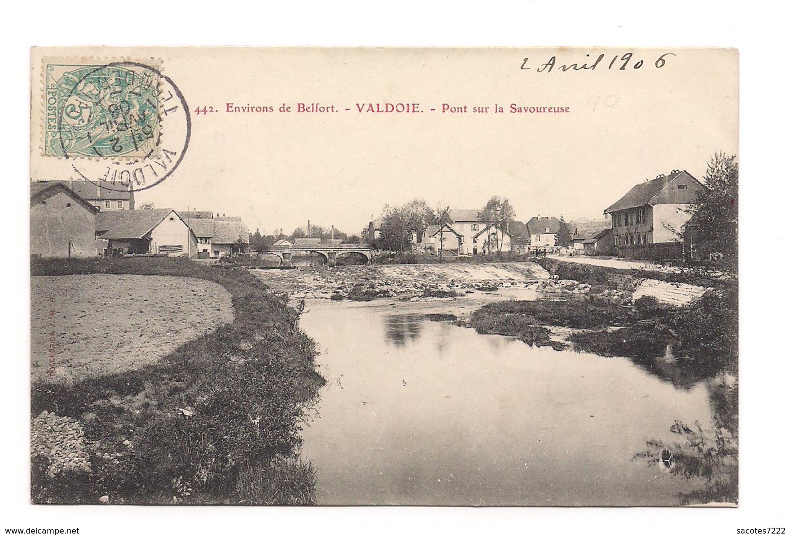 VALDOIE  L'EGLISE ENVIRONS DE BELFORT  PONT SUR LA SAVOUREUSE - Valdoie