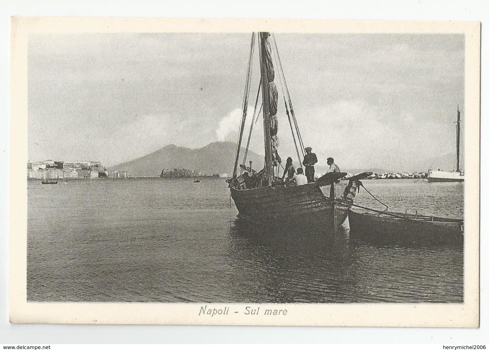 Italie Italy Italia Napoli Naples - Ed Conte Romano - Sul Mare Barque De Peche - Napoli (Naples)