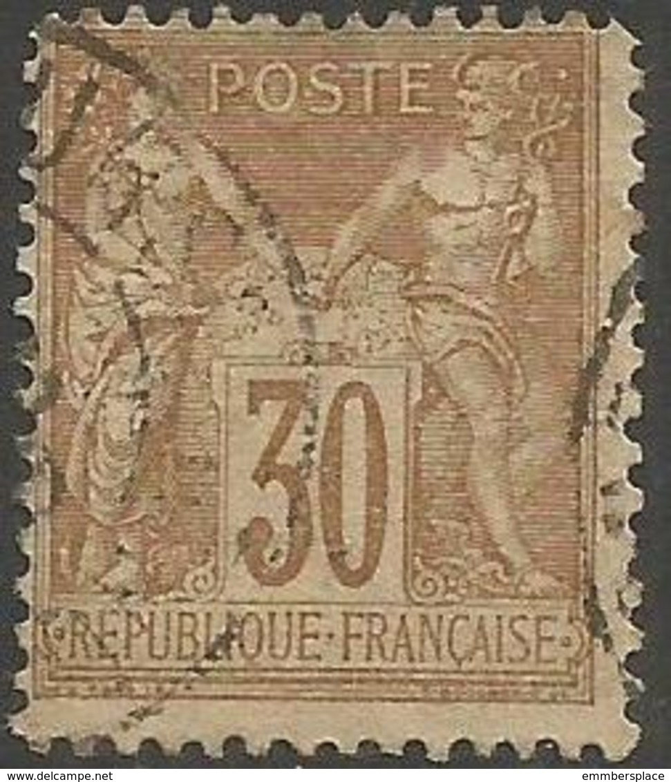 France - 1876 Sage 30c Used - 1876-1878 Sage (Type I)