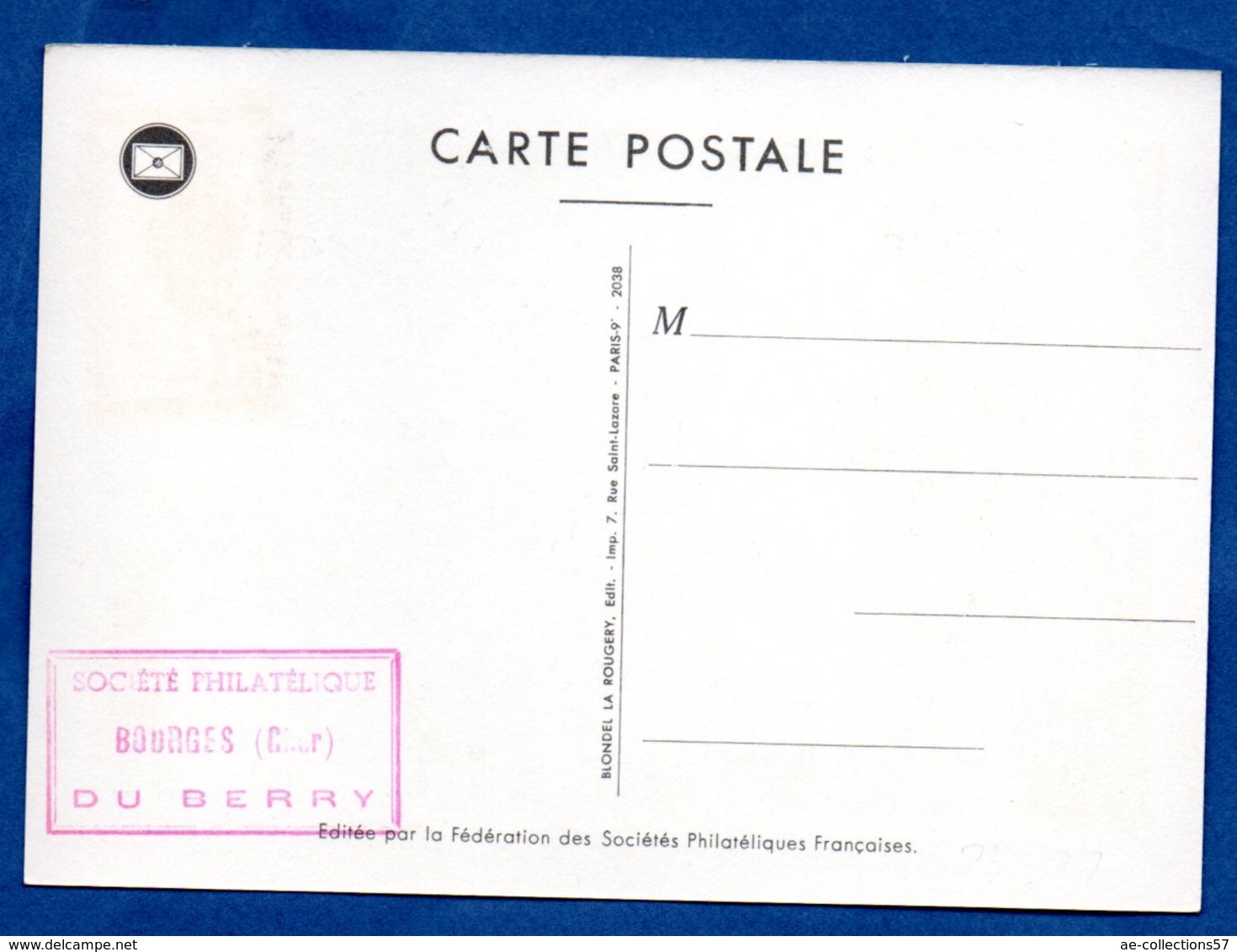 Carte Premier Jour  / Facteur De La Petite Poste De Paris 1760 / Bourges /  18-03-1961 - 1960-1969