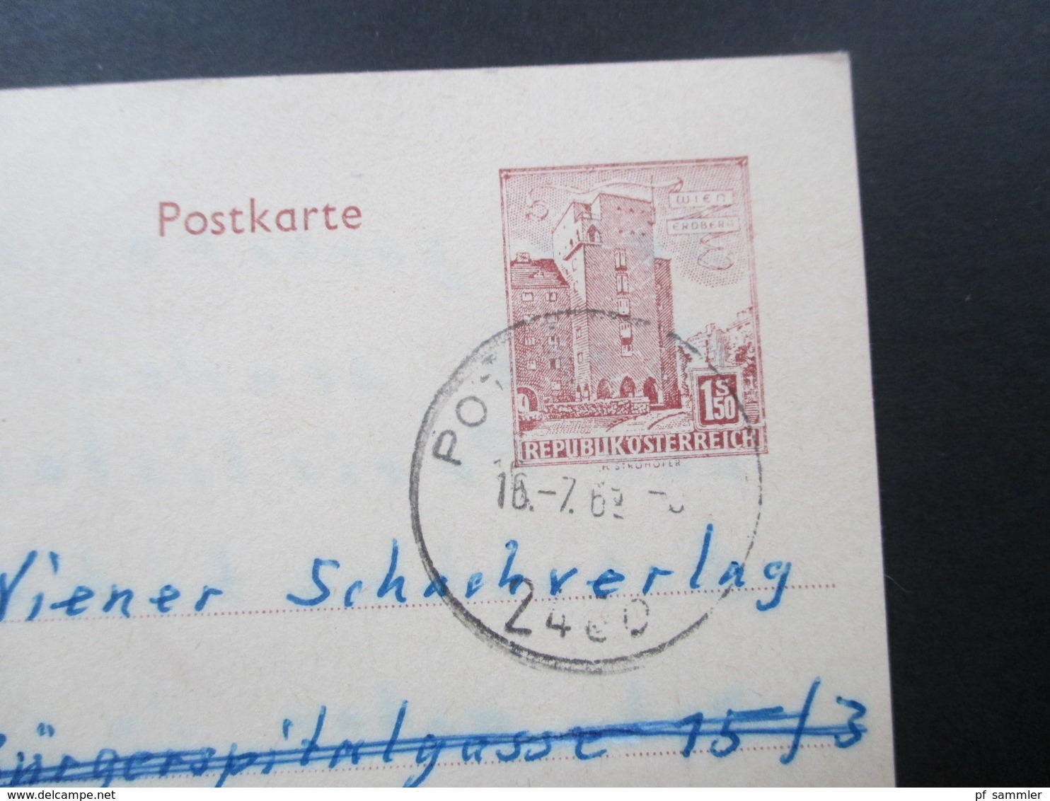 Österreich 1969 Ganzsache Pottendorf - Wien. Zurück / Retour. Empfänger Unbekannt Verzogen! Mit Vermerk! - Lettres & Documents