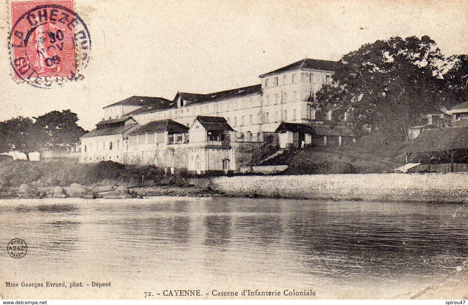 CPA CAYENNE - CASERNE D'INFANTERIE COLONIALE - Cayenne