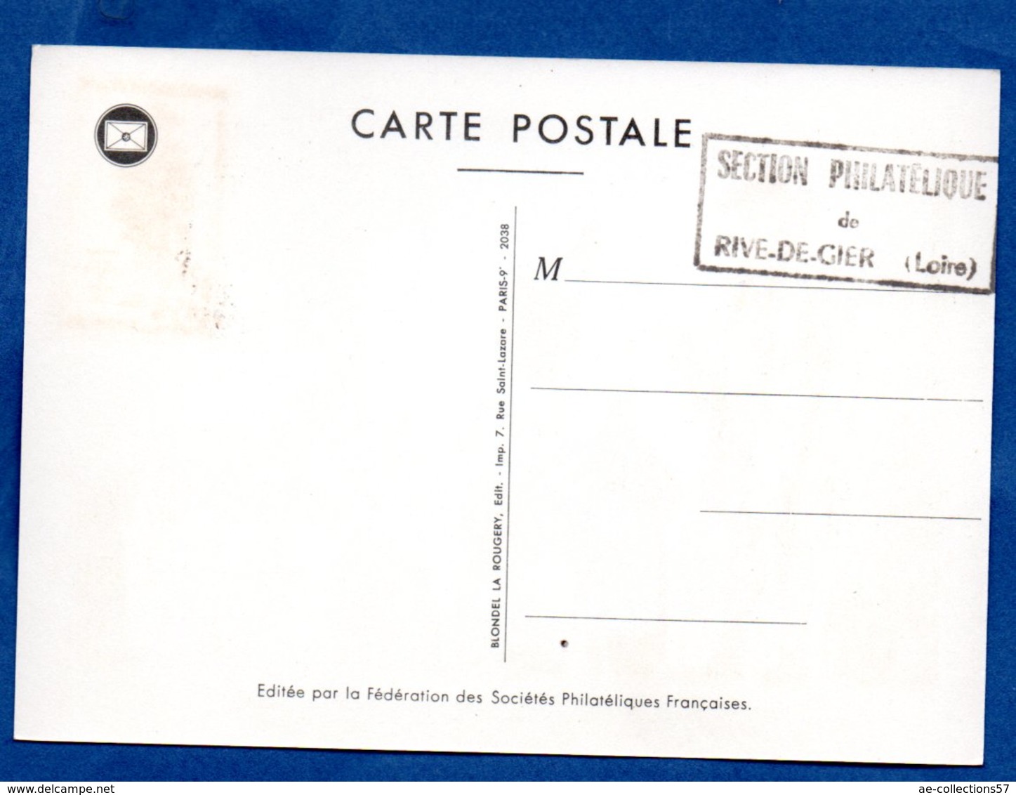 Carte Premier Jour  / Facteur De La Petite Poste De Paris 1760 / Rive De Gier  /  18-03-1961 - 1960-1969