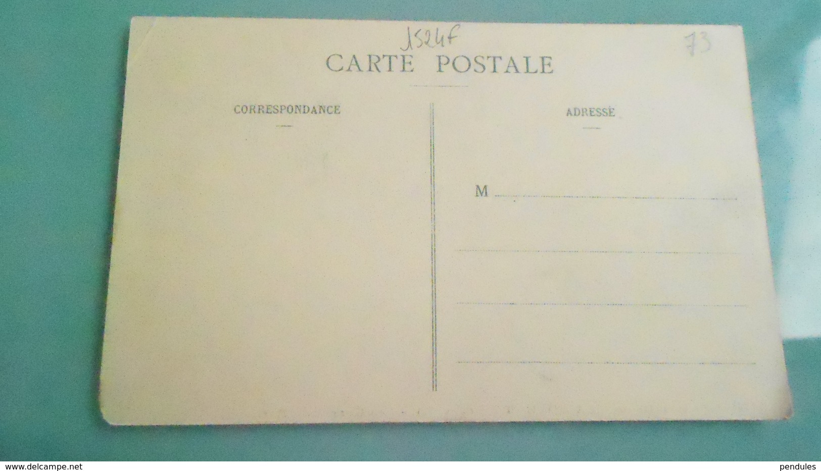 73	CARTE DE LA SAVOIE 	N° DE CASIER 	1524 F	DETAIL RECTO VERSO DE LA CARTE AVEC LES 2   PHOTOS - Autres & Non Classés