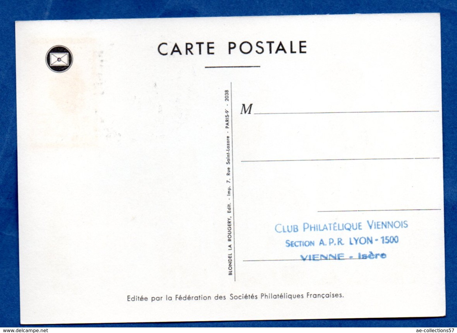 Carte Premier Jour  / Facteur De La Petite Poste De Paris 1760 / Vienne /  18-03-1961 - 1960-1969