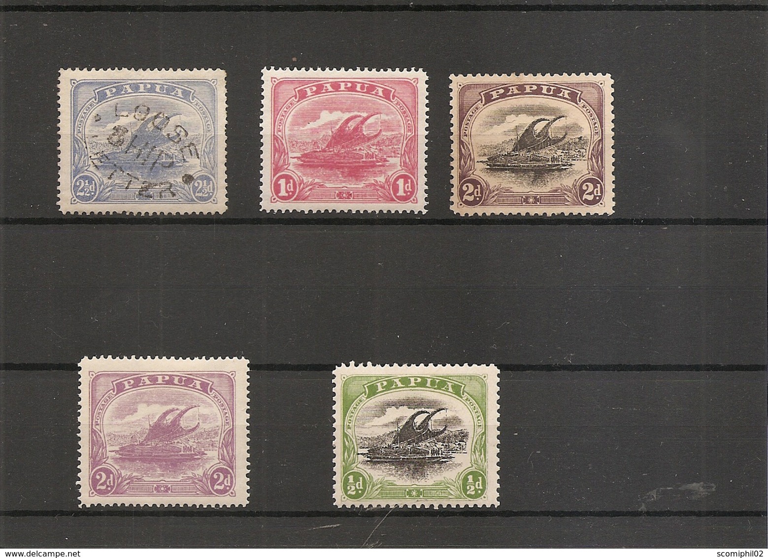 Papouasie ( Petit Lot De 4 Timbres Différents X -MH- Et 1 Oblitéré) - Papua New Guinea