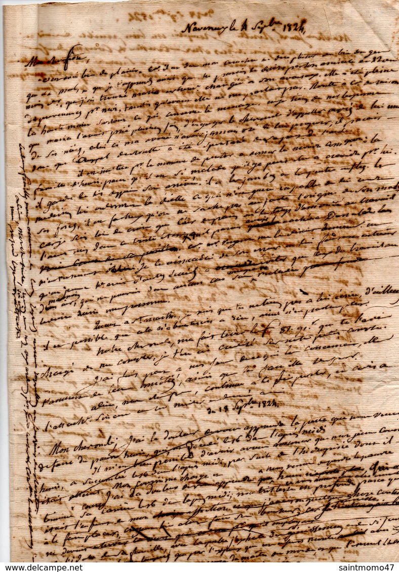 LETTRES MANUSCRITES CONCERNANT LA FAMILLE ROBY DE NAVARRENX - Réf. N°140F - - Manuscrits