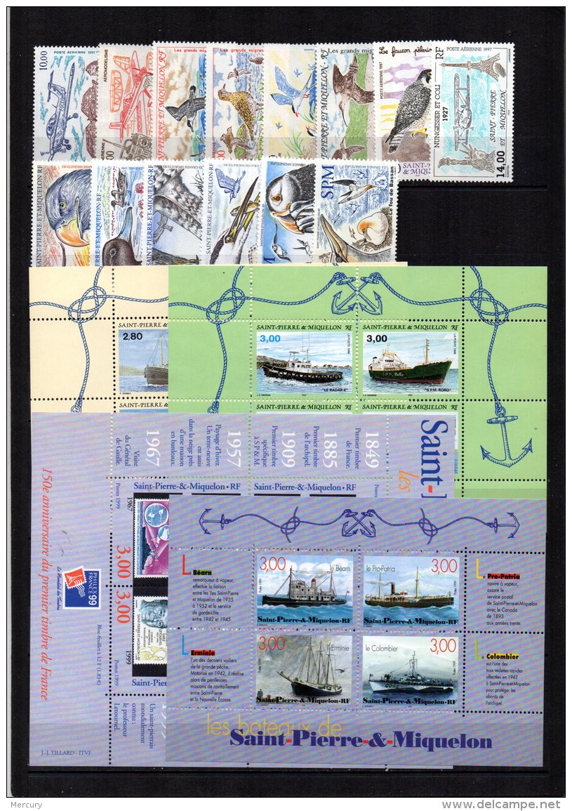 SPM - Ensemble De 1990 à 2003 Quasi Complet Neuf LUXE - 30 % Moins Cher Qu'à La Poste - 6 Scans - Collezioni & Lotti