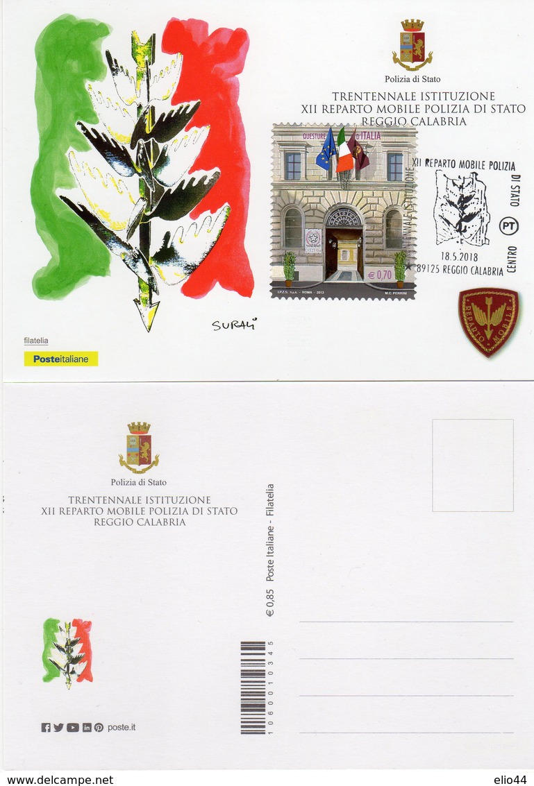 Reggio Calabria  2018 - Trentennale Istituzione XII° Reparto Mobile P.S. - - Polizia – Gendarmeria