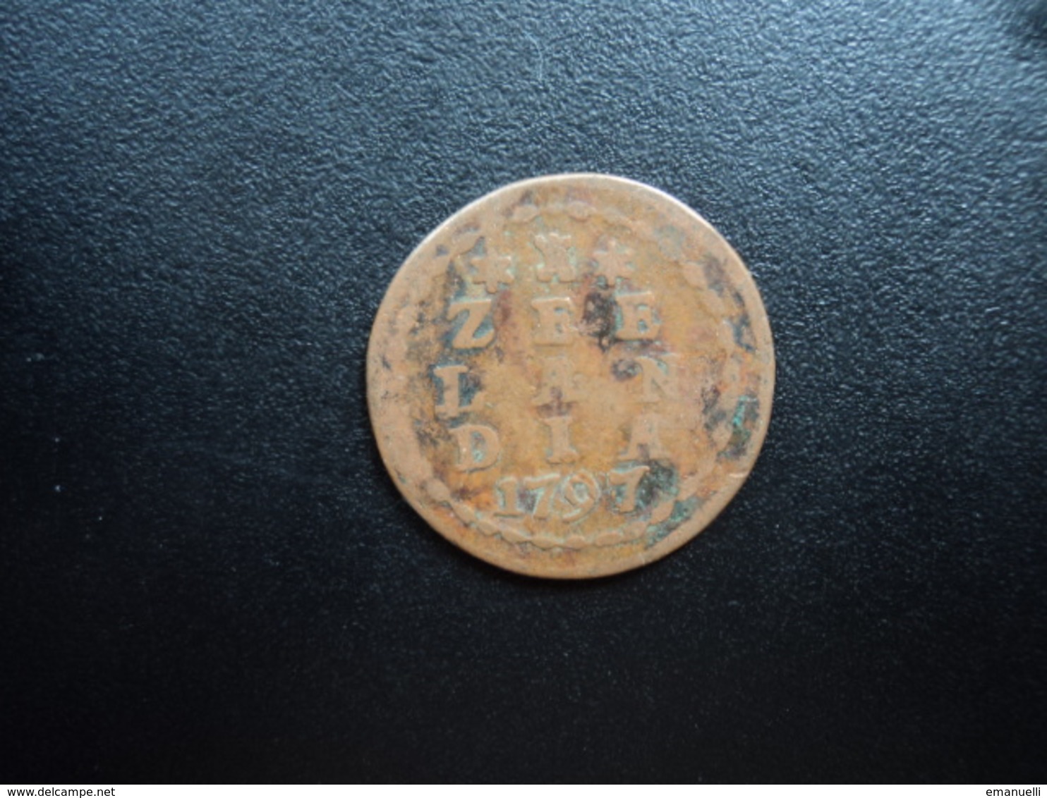 PAYS BAS : ZEELANDIA : (1) DUIT   1797 / 6 *   KM H2b    B+ / TTB - Monedas Provinciales