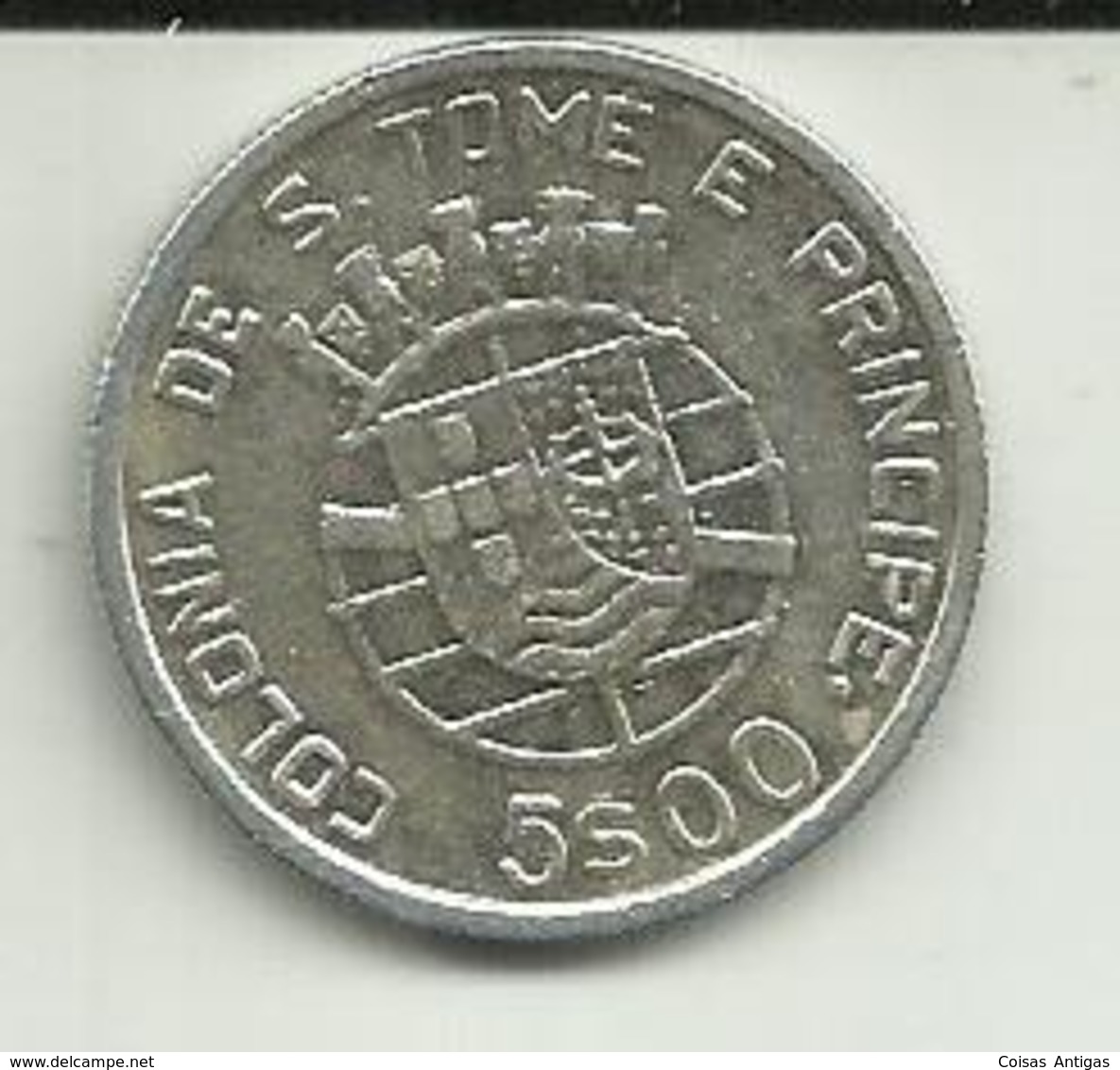 5 Escudos 1939 S. Tomé - Sao Tome Et Principe