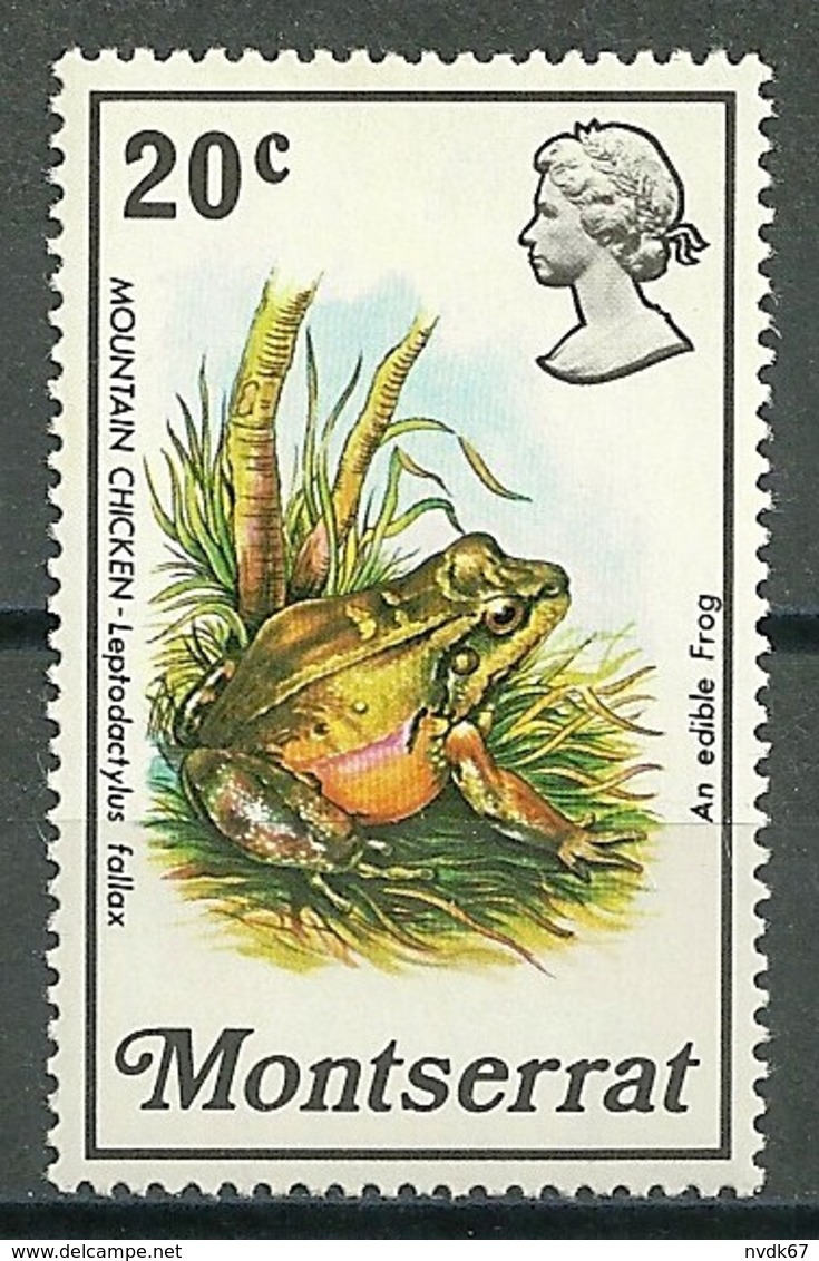 Montserrat – Mi.NR. 278** Toad Frog [1972] - Kikkers