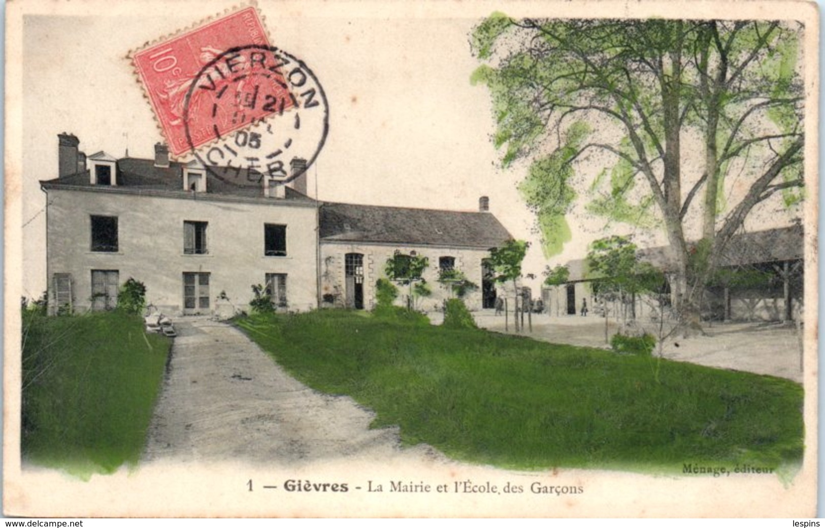 41 - GIEVRES --  La Mairie Et L'Ecole Des Garçons - Other & Unclassified