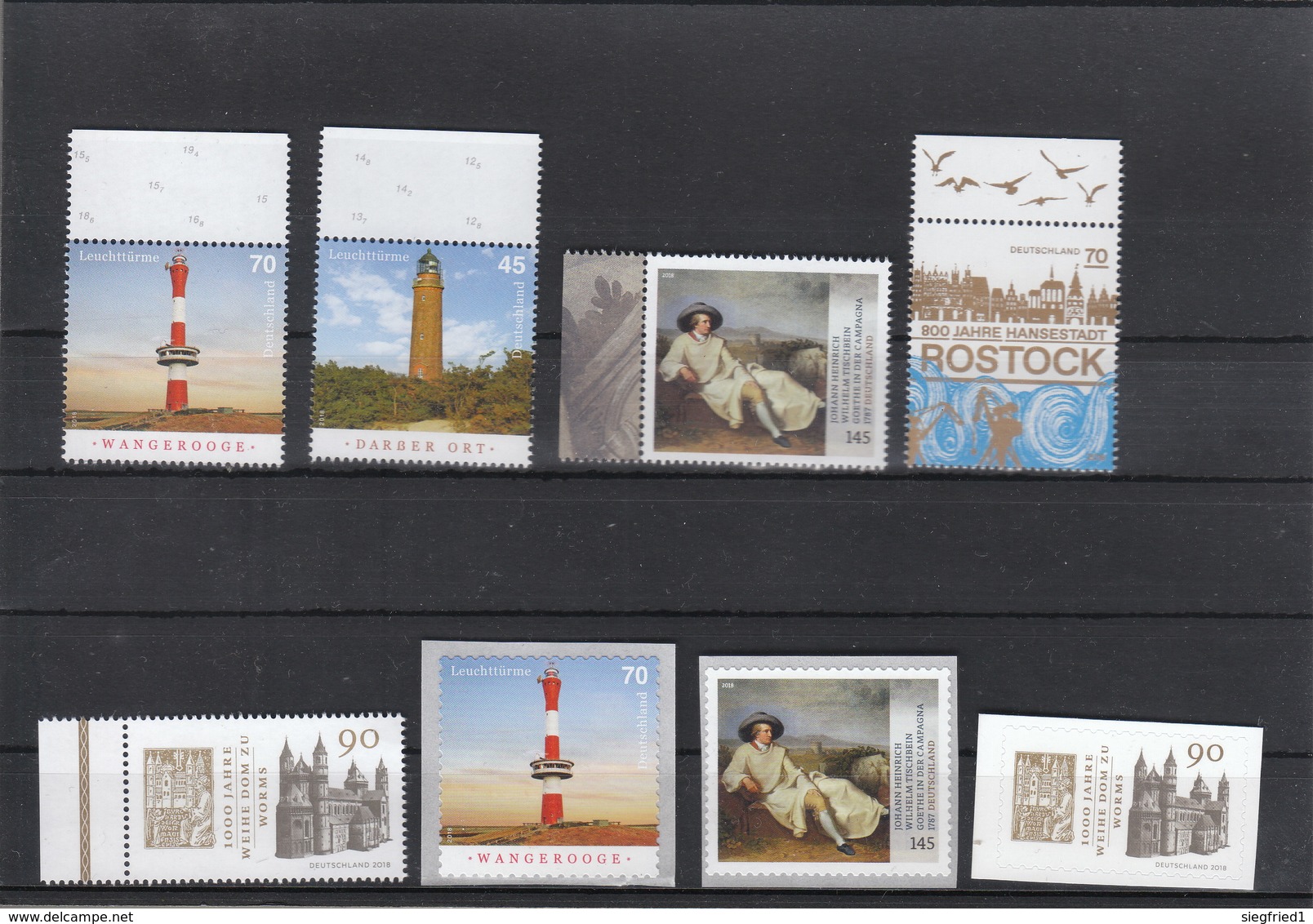 Deutschland BRD ** 3391-3398 Alle Neuausgaben  7.6.2018 - Unused Stamps