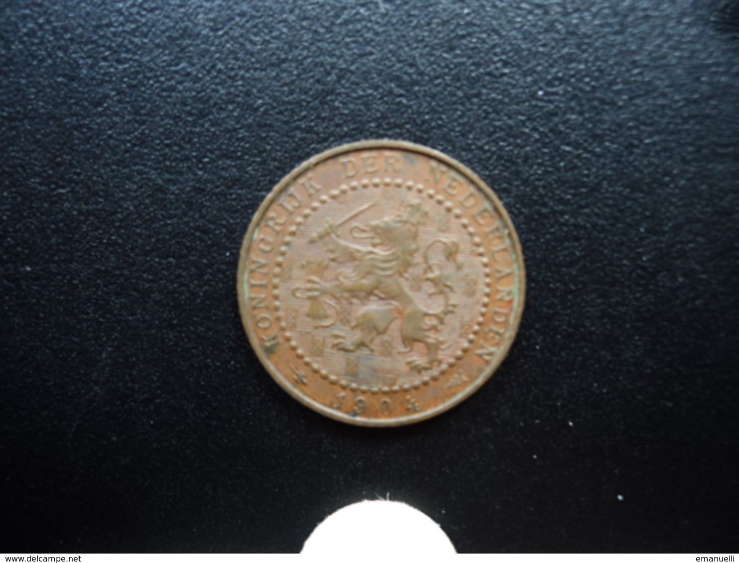 PAYS BAS : 1 CENT  1904   KM 132.1    SUP - 1 Centavos