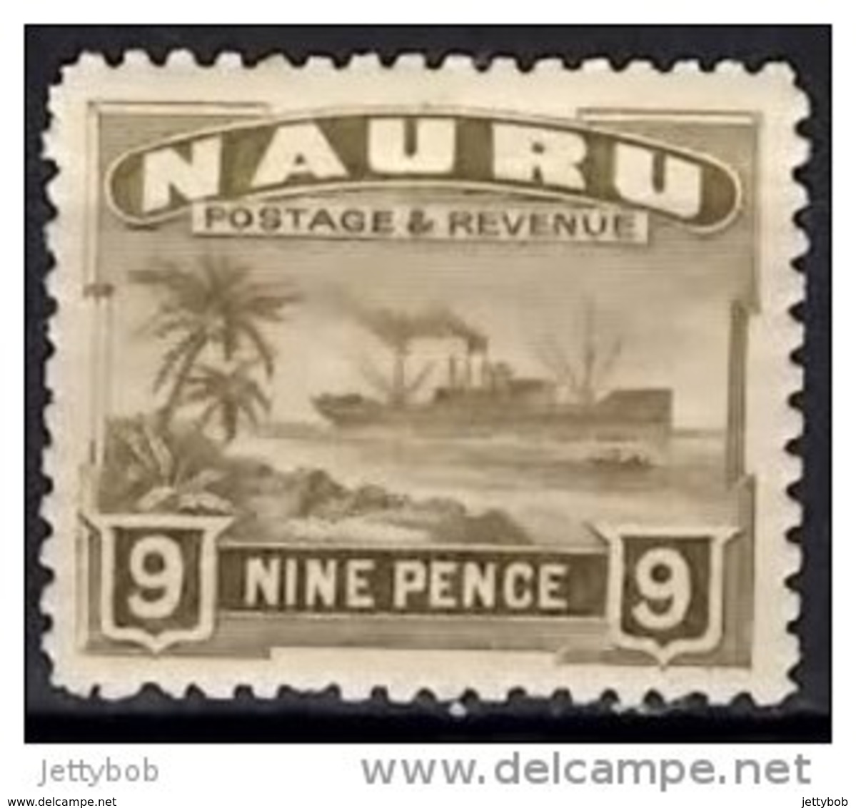 NAURU 1924 9d (greyish Paper) Mint - Nauru