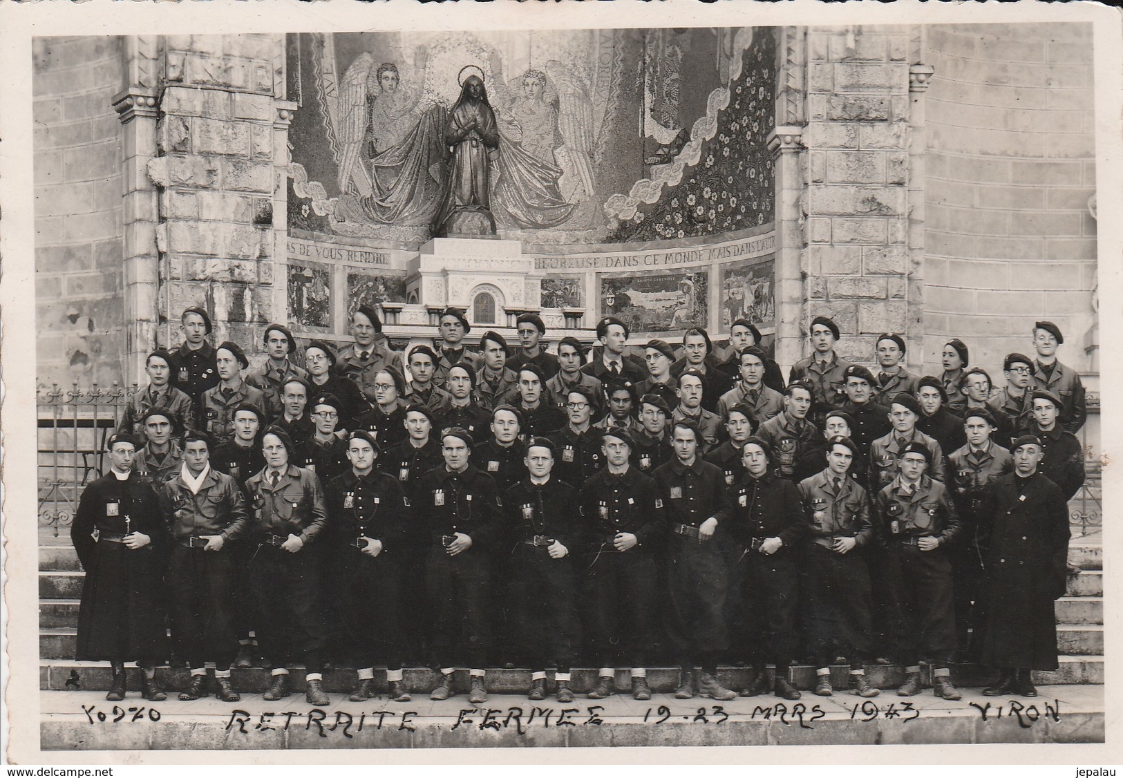 Photographie :  Chantiers De Jeunesse - Retraite Fermée - 19 Mars 1943 - Viron - Historical Documents