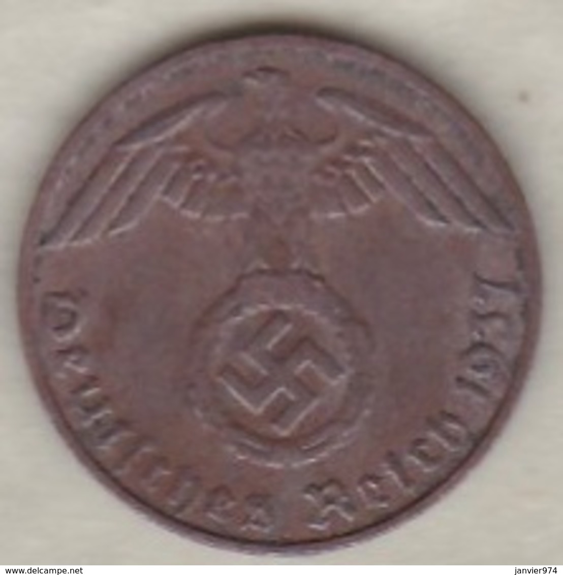 1 Reichspfennig 1937 D (MUNICH).Bronze - 1 Reichspfennig