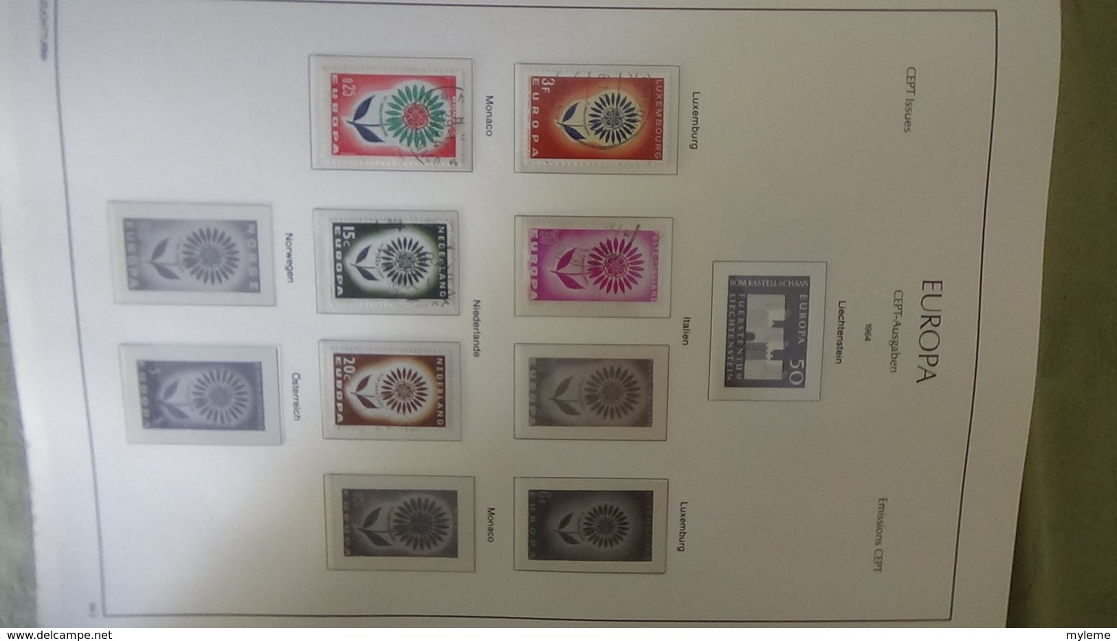 Collection Europa oblitéré peu de timbres mais album LEUCHTTURM) Port offert dès 50 euros d'achat !!!