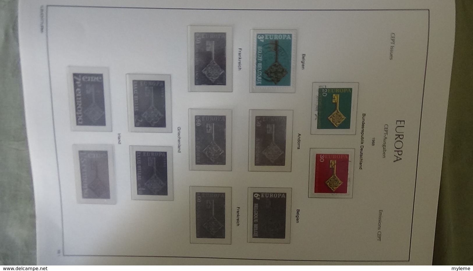Collection Europa oblitéré peu de timbres mais album LEUCHTTURM) Port offert dès 50 euros d'achat !!!