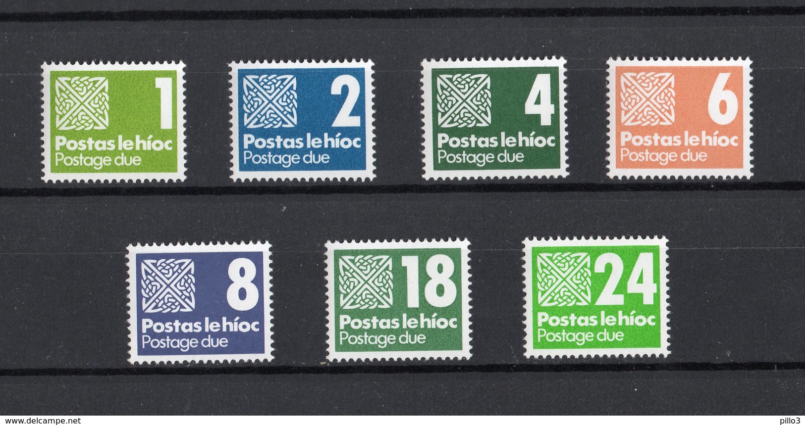 IRLANDA :  Segnatasse  -  7 Val.  MNH**  11.06.1980 - Segnatasse